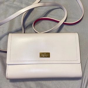 kate spade winni arbour hill taupe & pink purse